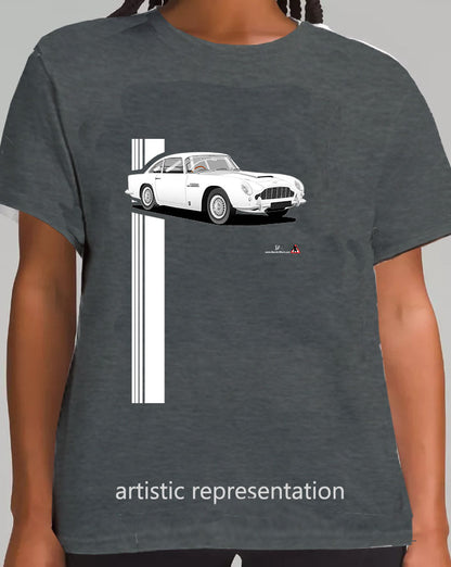 Aston Martin DB5 in white T Shirt