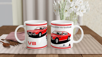 Aston Martin V8 Vantage in Red Art  Mug