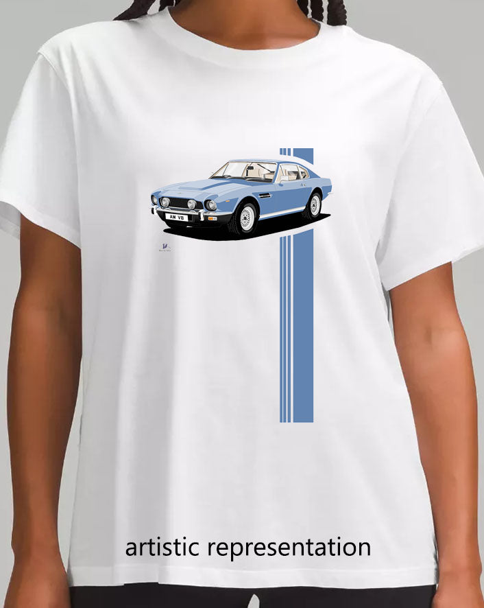 Aston Martin V8 Vantage in Blue T Shirt