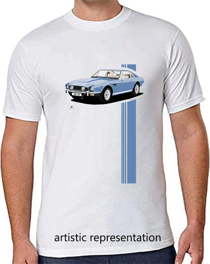 Aston Martin V8 Vantage in Blue T Shirt