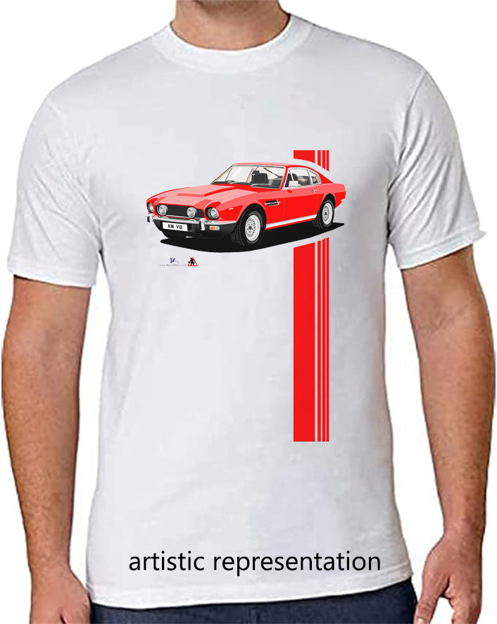 Aston Martin V8 Vantage in Red T Shirt