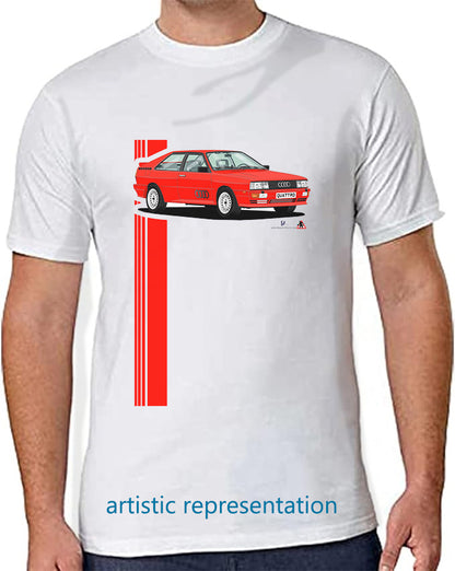 Audi Quattro in bright red Art T Shirt