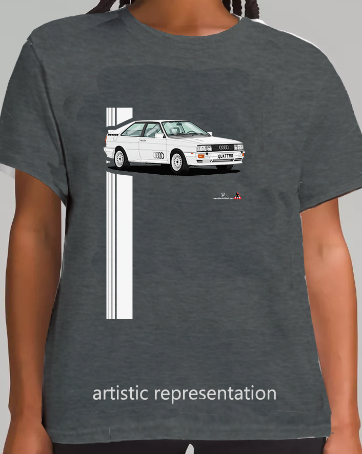 Audi Quattro in White Art T Shirt