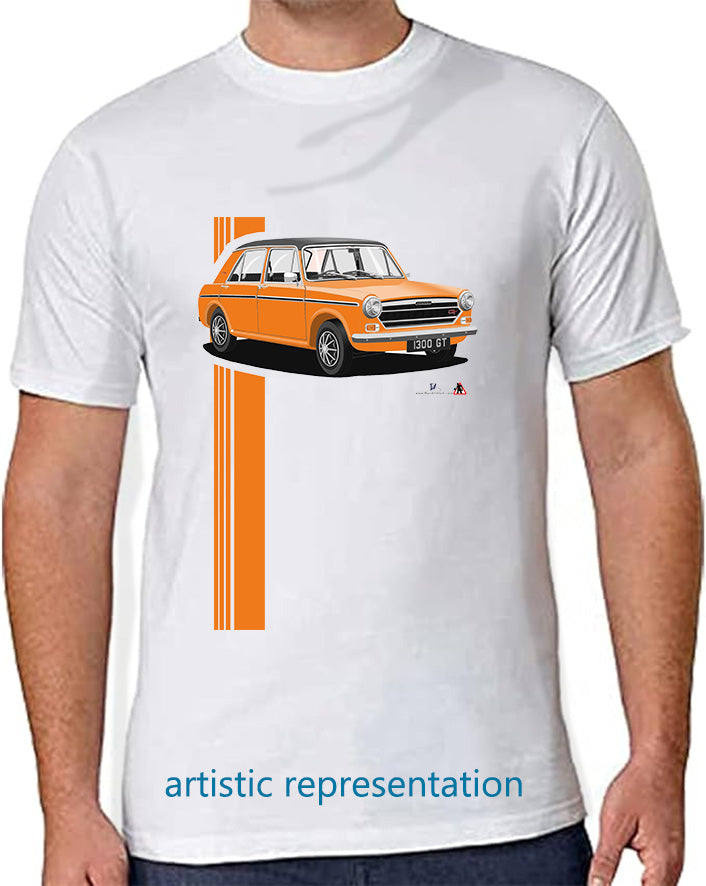 Austin 1300GT in Orange T Shirt