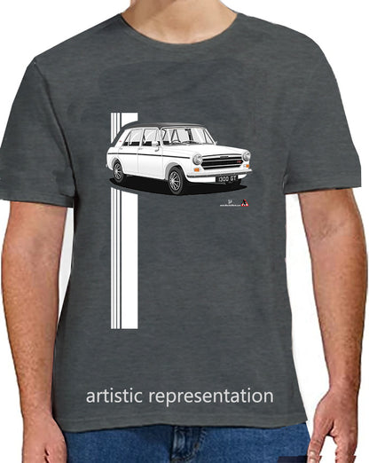 Austin 1300GT in White T Shirt