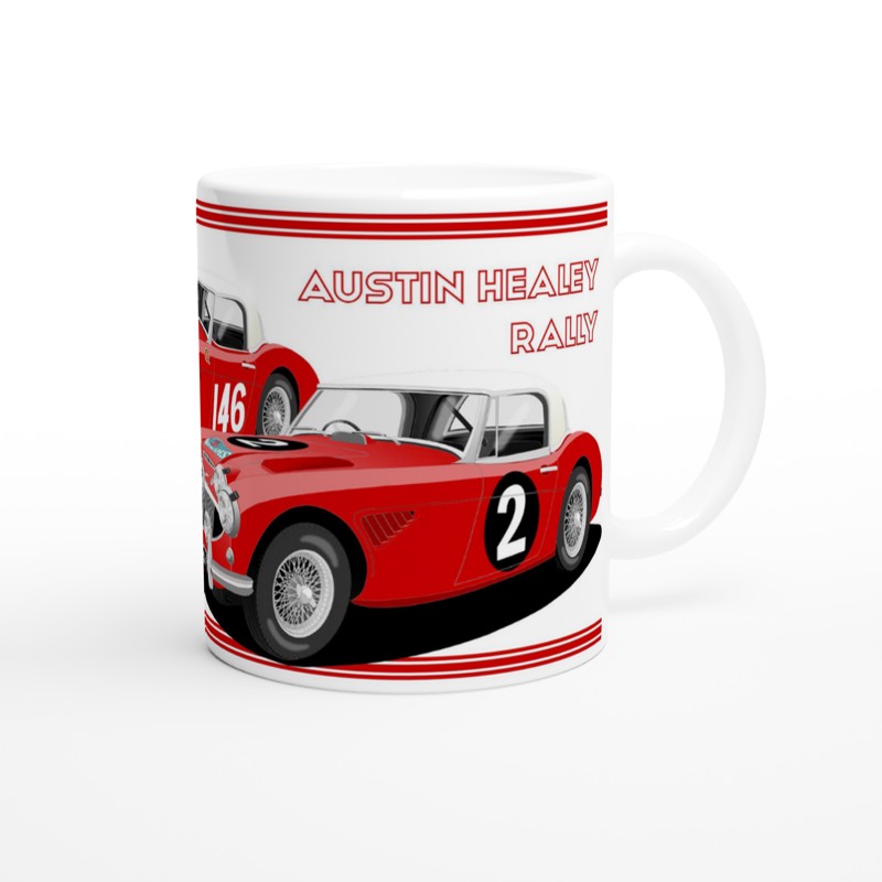 Austin Healey 3000 Rally Car Mug