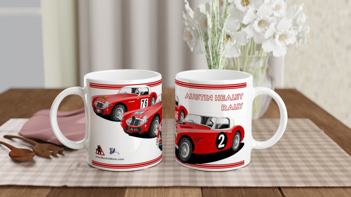 Austin Healey 3000 Rally Car Mug