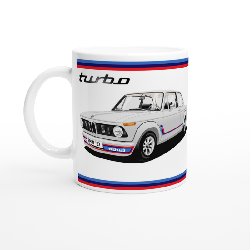 BMW 2002 in Silver Art Mug