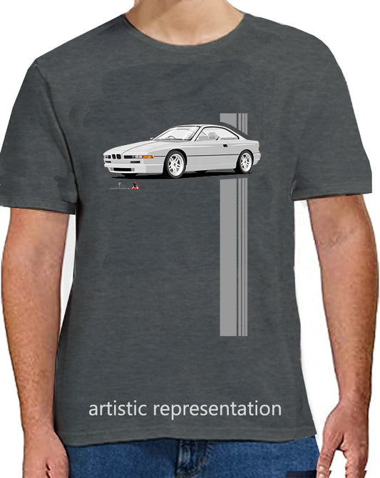 BMW 8 Series E31 in Silver T Shirt