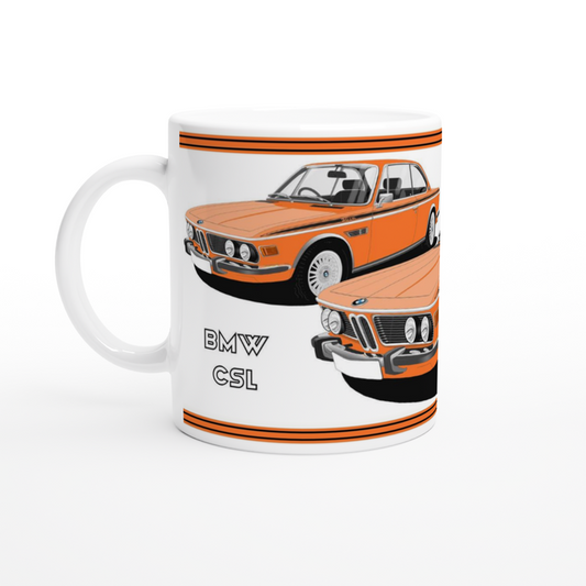 BMW CSL E9  in Orange Art Mug