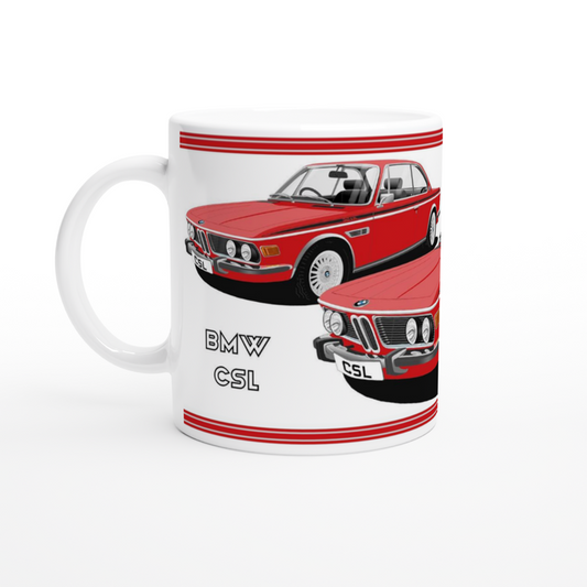 BMW CSL E9  in Red Art Mug