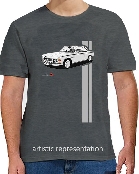 BMW CSL E9 in Silver T Shirt