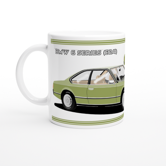 BMW 6 Series (E24) in Green Art Mug