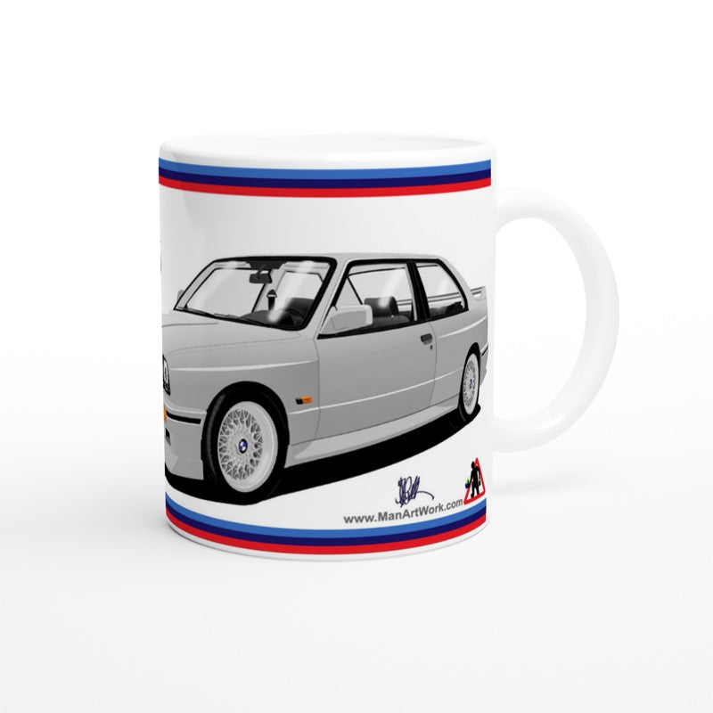 BMW E30 M3 in Silver Art Mug