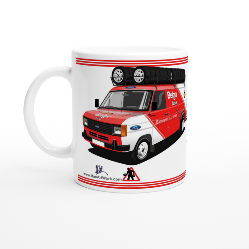 Belga Ford Escort & RS200 Rally Car Mug