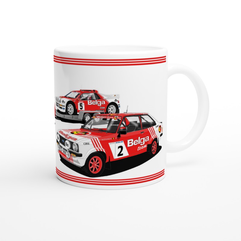 Belga Ford Escort & RS200 Rally Car Mug