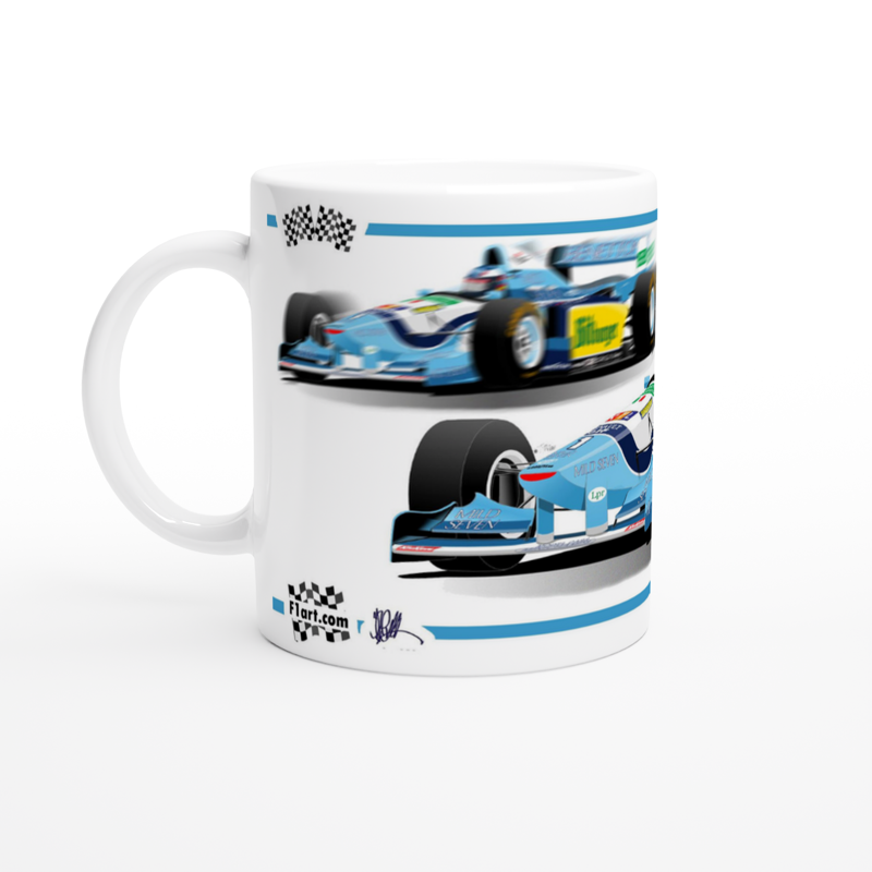 Benetton B195 F1 Motor Racing Art Mug