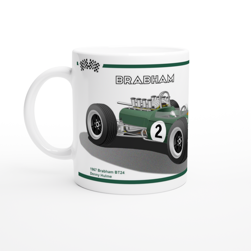 Brabham BT24 F1 Motor Racing Art Mug