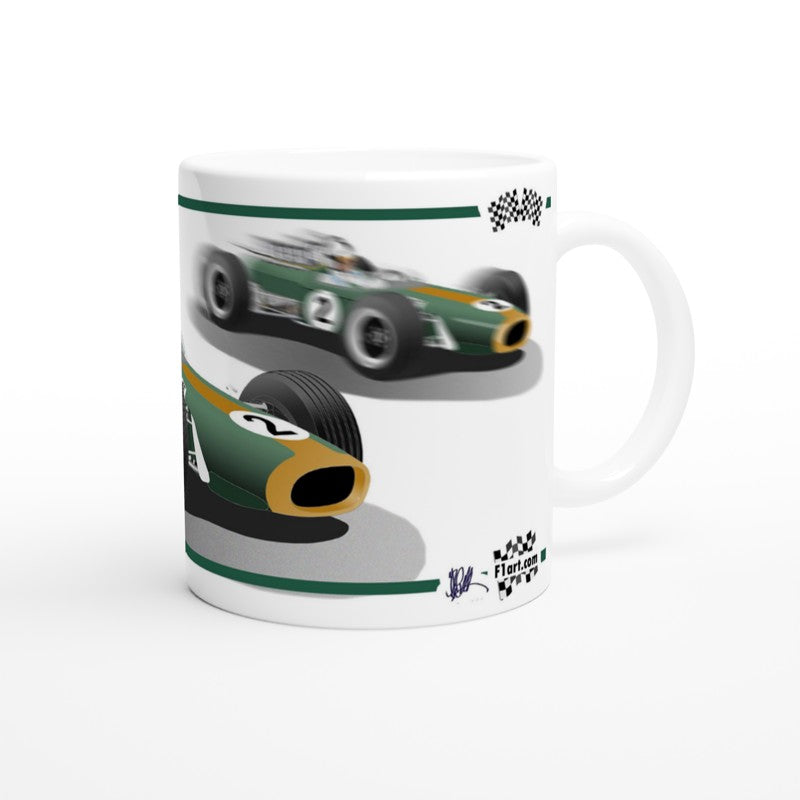 Brabham BT24 F1 Motor Racing Art Mug