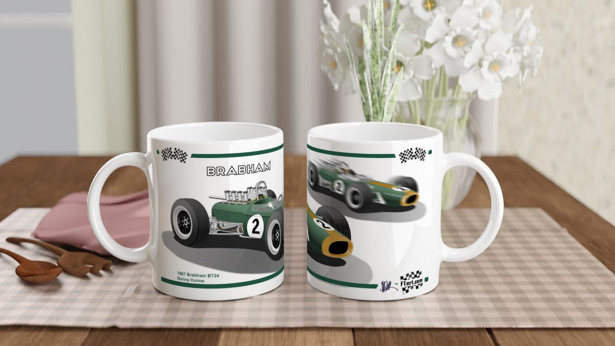 Brabham BT24 F1 Motor Racing Art Mug