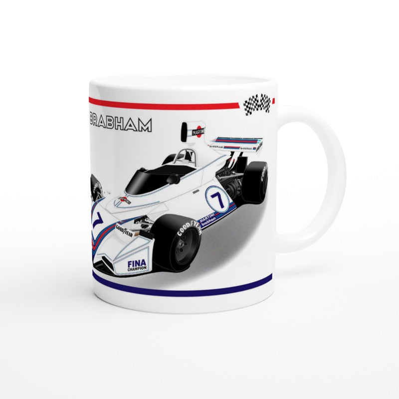 Brabham BT44 F1 Motor Racing Art Mug