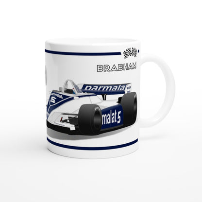 Brabham BT49 F1 Motor Racing Art Mug