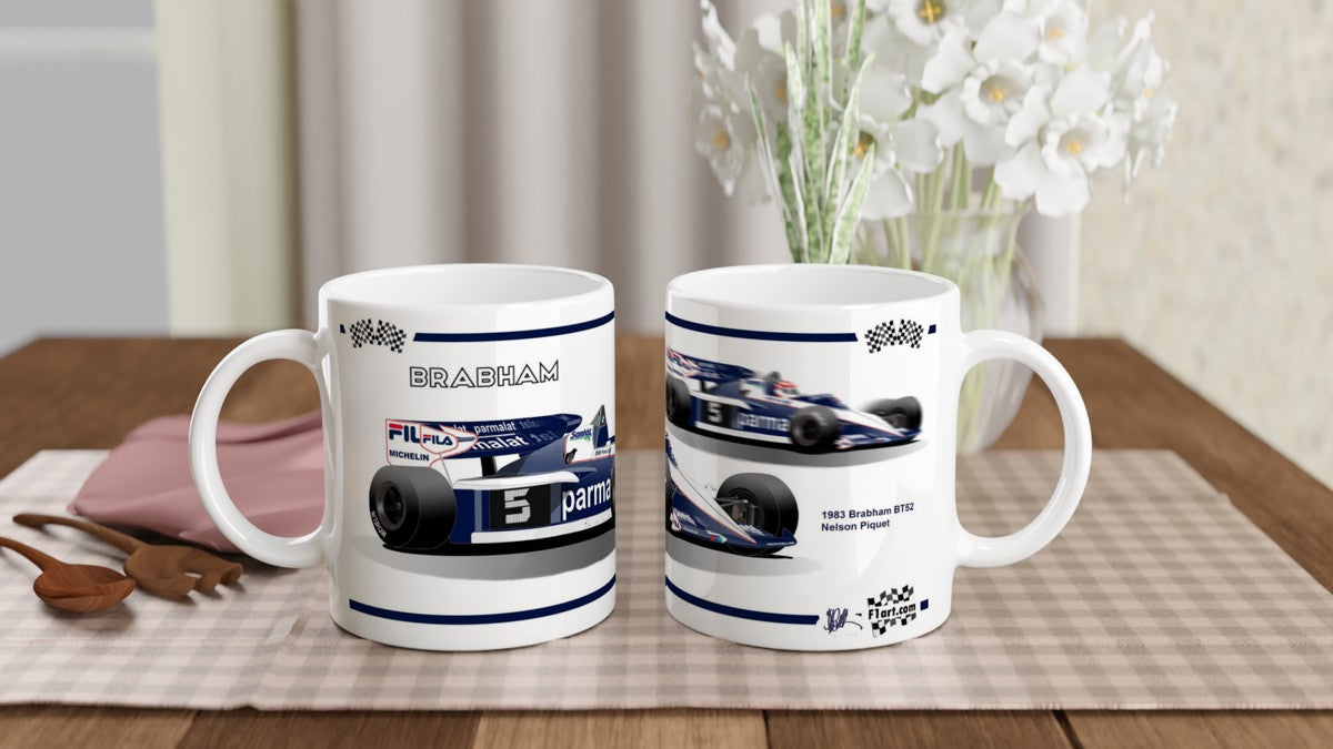 Brabham BT52 F1 Motor Racing Art Mug