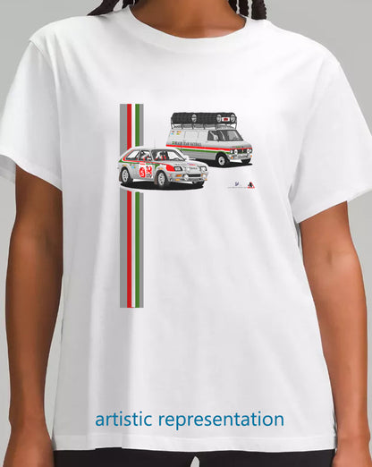 Vauxhall Chevette HS Rally with Bedford Van T Shirt