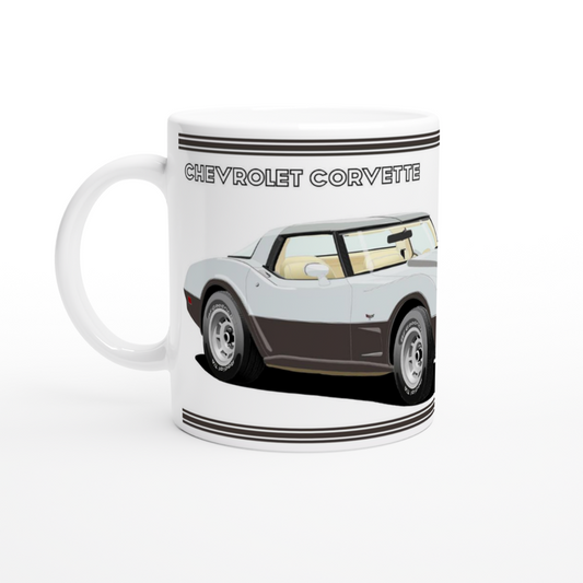 Chevrolet Corvette C3 25th Anniversary Art Mug