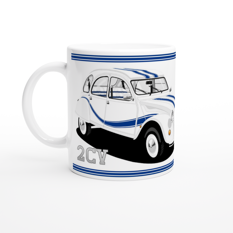 Citroen 2CV Beachcomber Art Mug