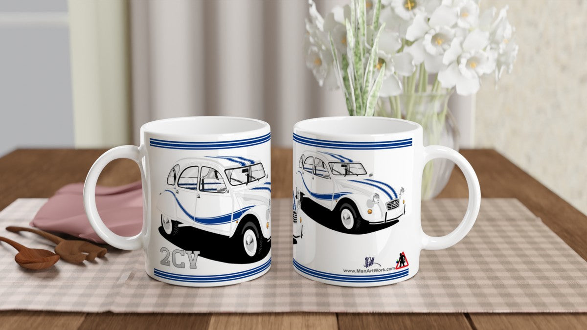 Citroen 2CV Beachcomber Art Mug