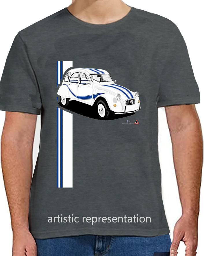 Citroen 2CV Beachcomber Art T Shirt