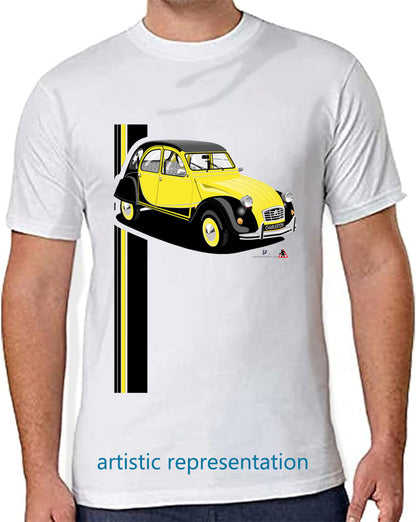 Citroen 2CV Charleston Black Art T Shirt