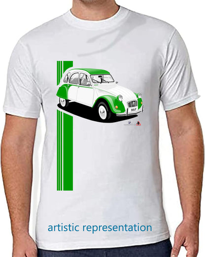 Citroen 2CV Dolly Green Art T Shirt