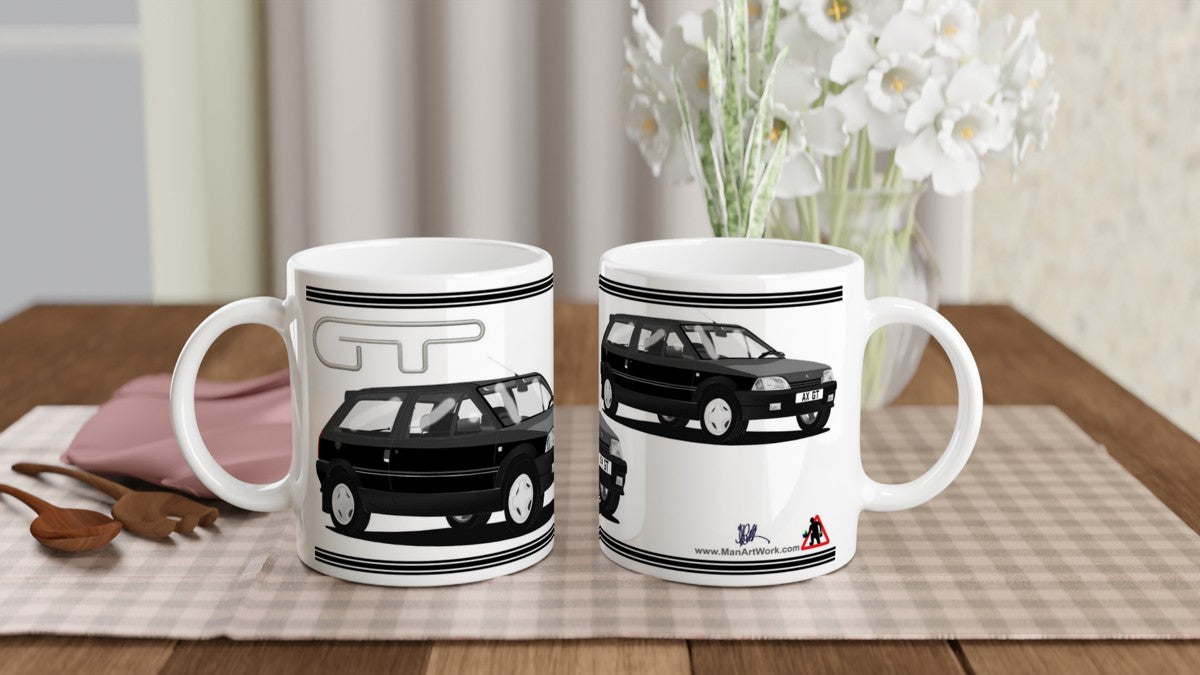 Citroen AX GT in Black Art Mug