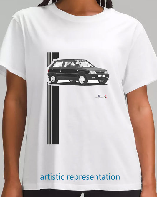 Citroen Saxo AX GT in Black Art T Shirt