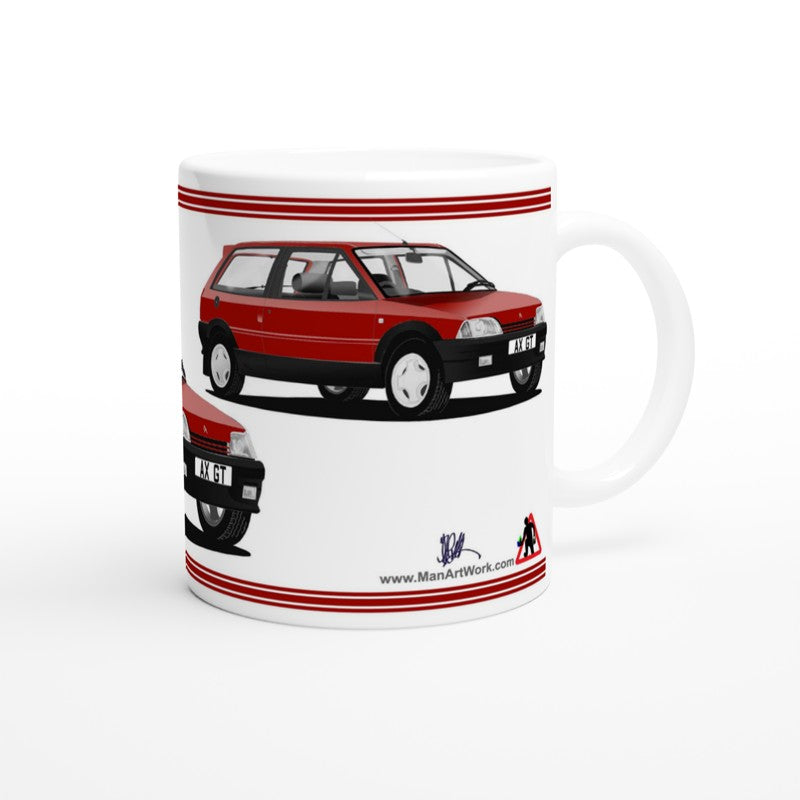 Citroen AX GT in Red Art Mug