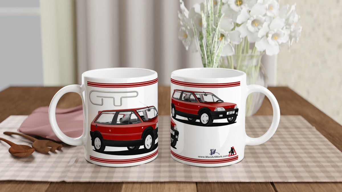 Citroen AX GT in Red Art Mug