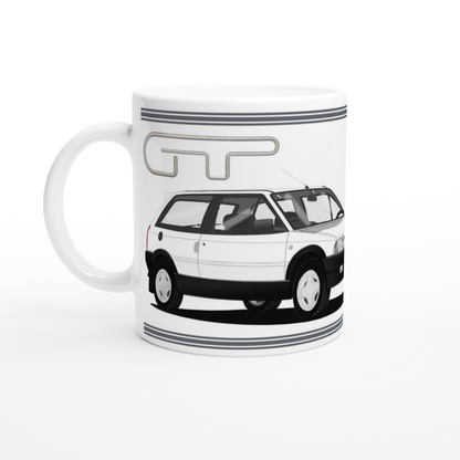 Citroen AX GT in White Art Mug