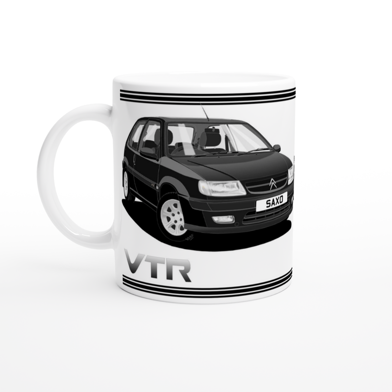 Citroen Saxo VTR Mk1 in Black Art Mug