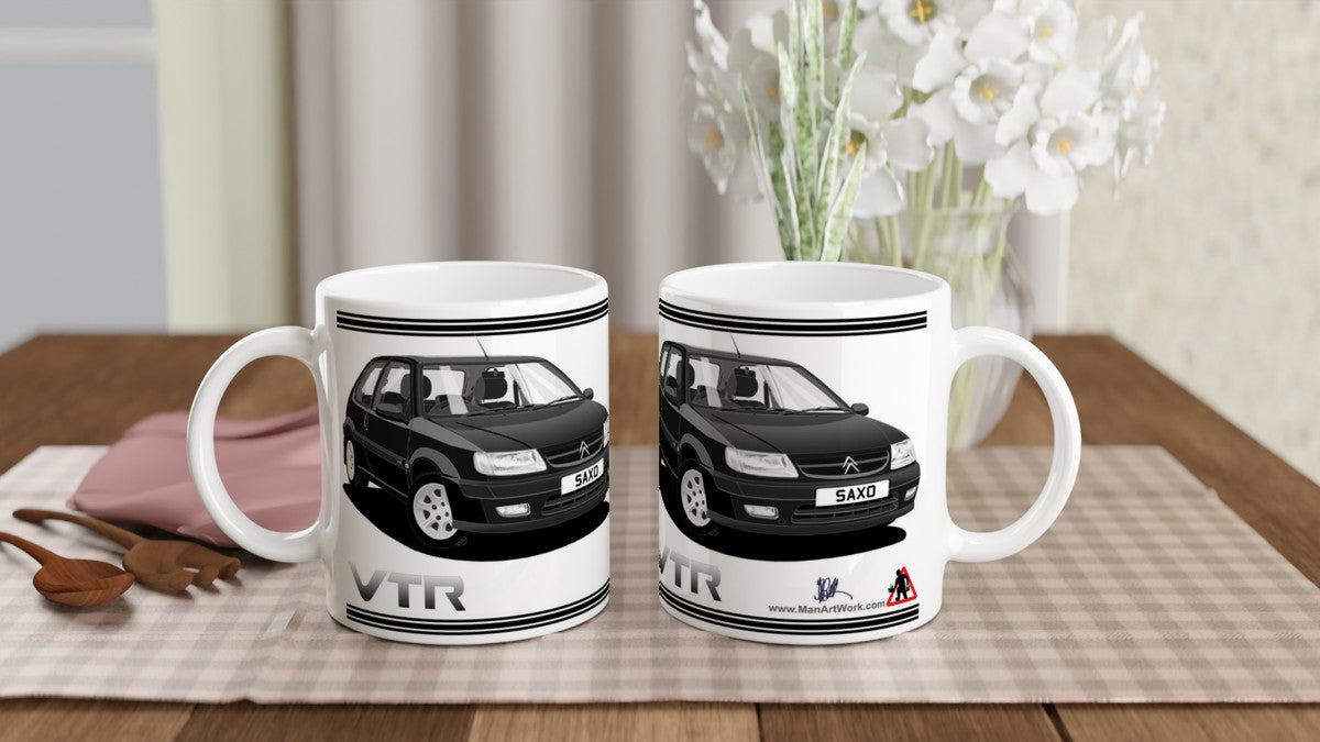 Citroen Saxo VTR Mk1 in Black Art Mug