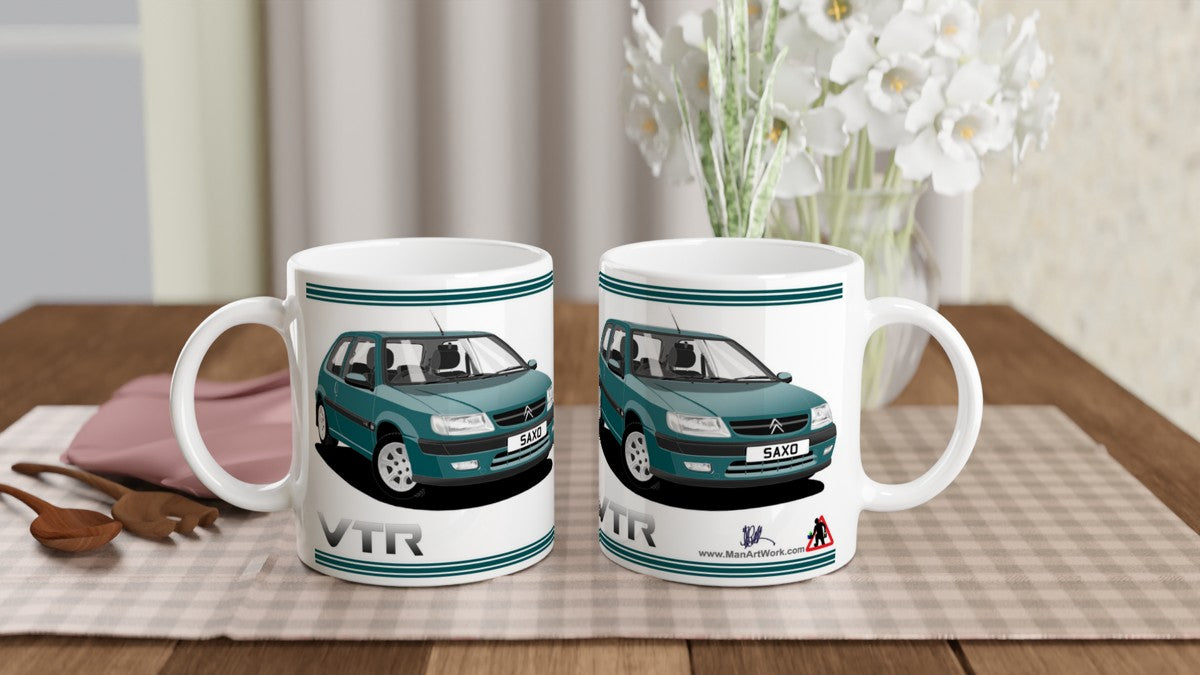 Citroen Saxo VTR Mk1 in Green Art Mug