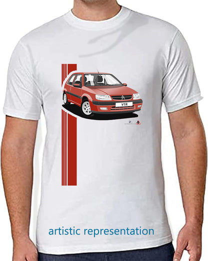 Citroen Saxo VTR Mk1 Red Art T Shirt