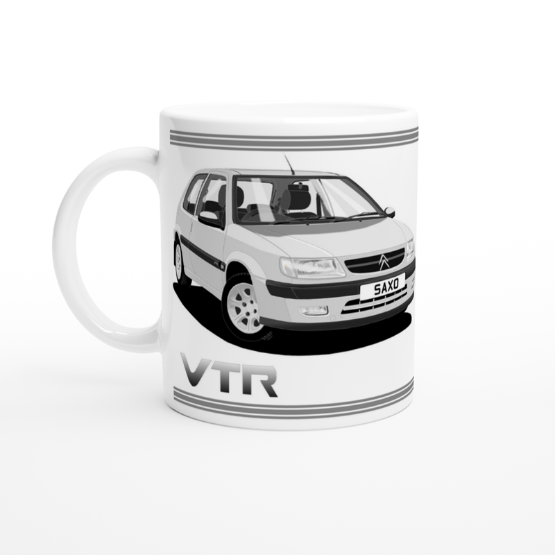 Citroen Saxo VTR Mk1 in Silver Art Mug