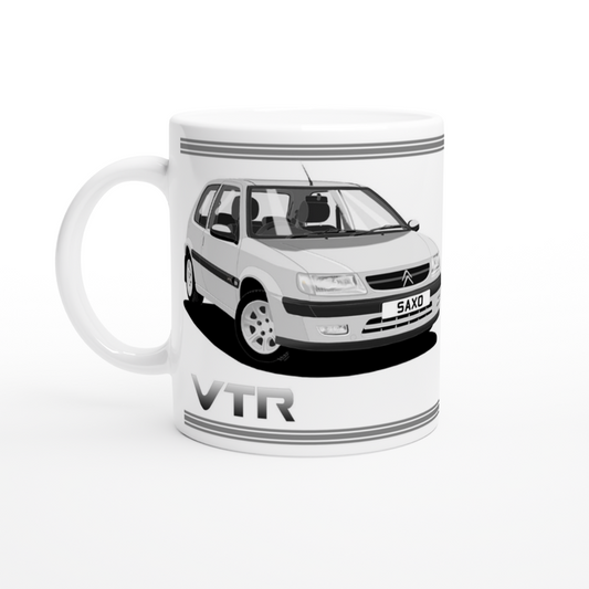 Citroen Saxo VTR Mk1 in Silver Art Mug