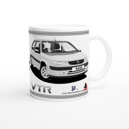 Citroen Saxo VTR Mk1 in Silver Art Mug