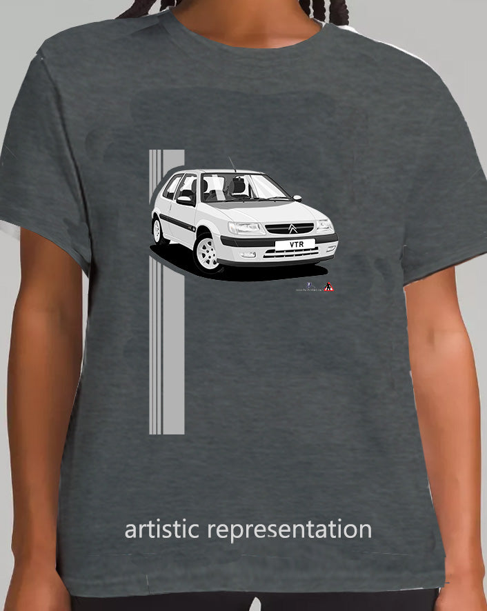 Citroen Saxo VTR Mk1 Silver Art T Shirt