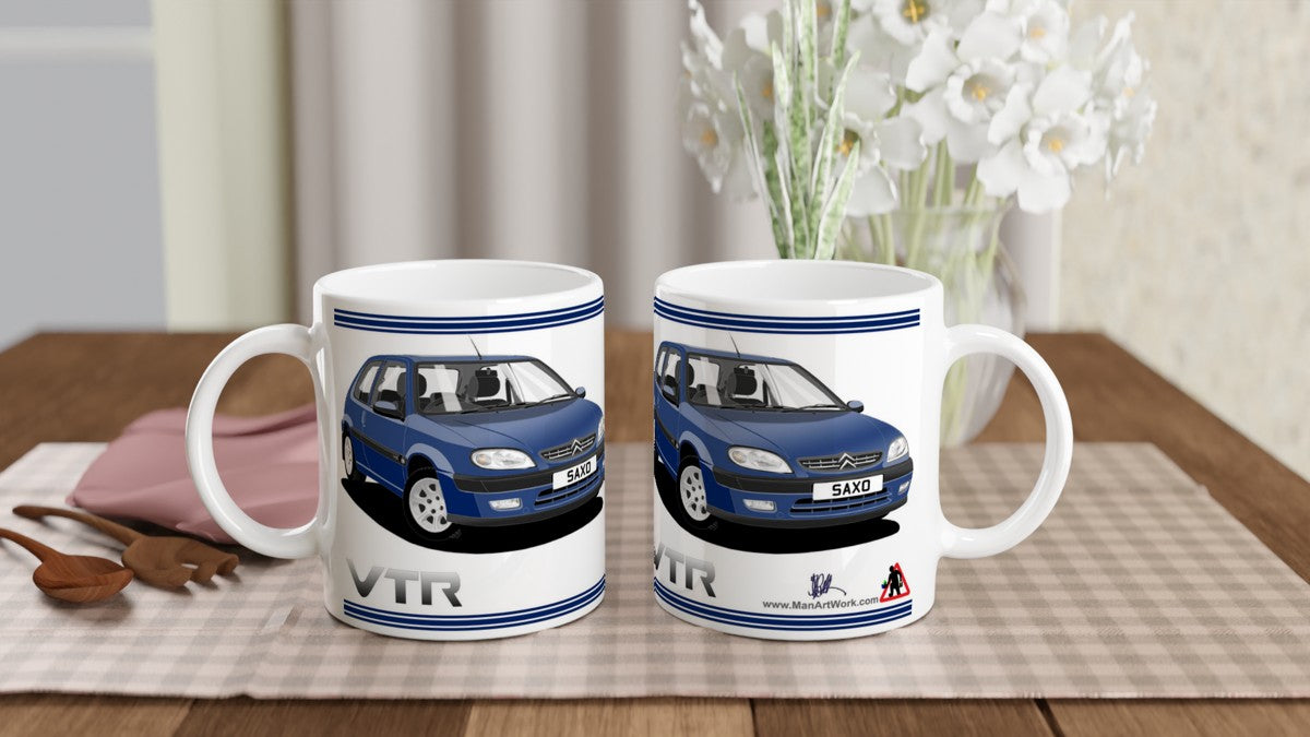 Citroen Saxo VTR Mk2 in Blue Art Mug