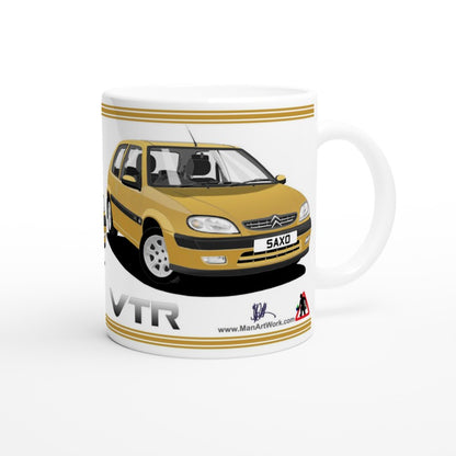 Citroen Saxo VTR Mk2 in Gold Art Mug