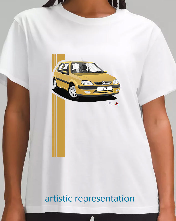 Citroen Saxo VTR Mk2 Gold Art T Shirt